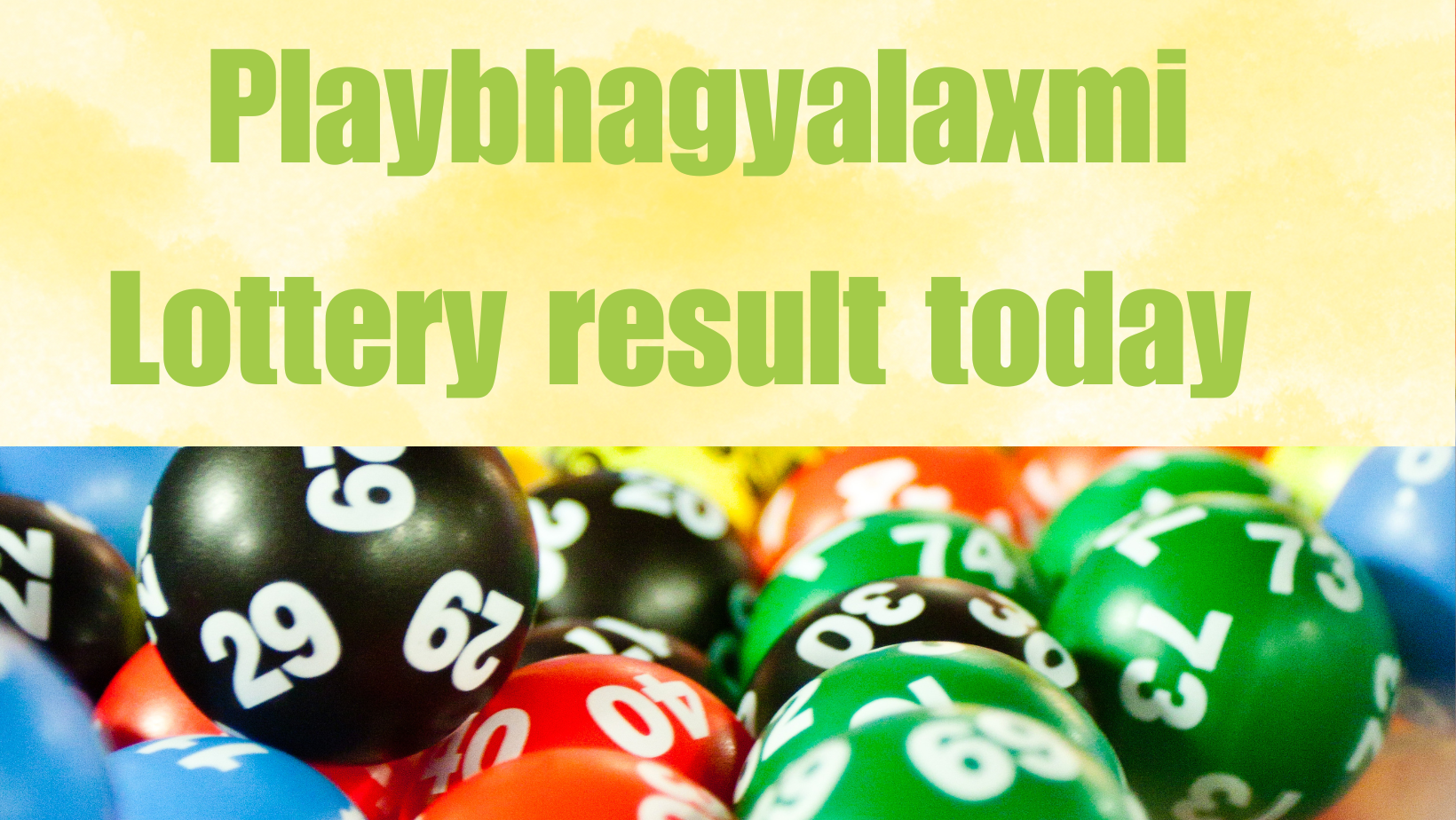 Pink Minimal Aesthetic Business Name Facebook Cover Playbhagyalaxmi Lottery Result 18-05-2024 Live Update