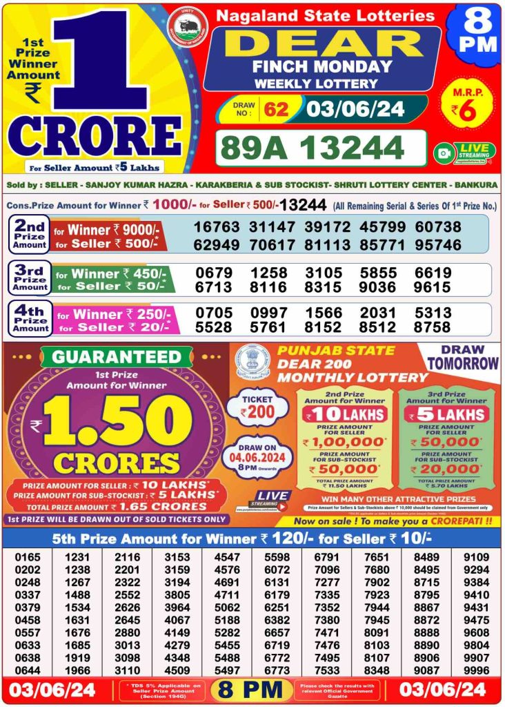 ed03 732x1024 1 Dear Lottery Result Today: 1 PM, 6 PM, and 8 PM, Date: 04-06-2024 | Lottery Sambad